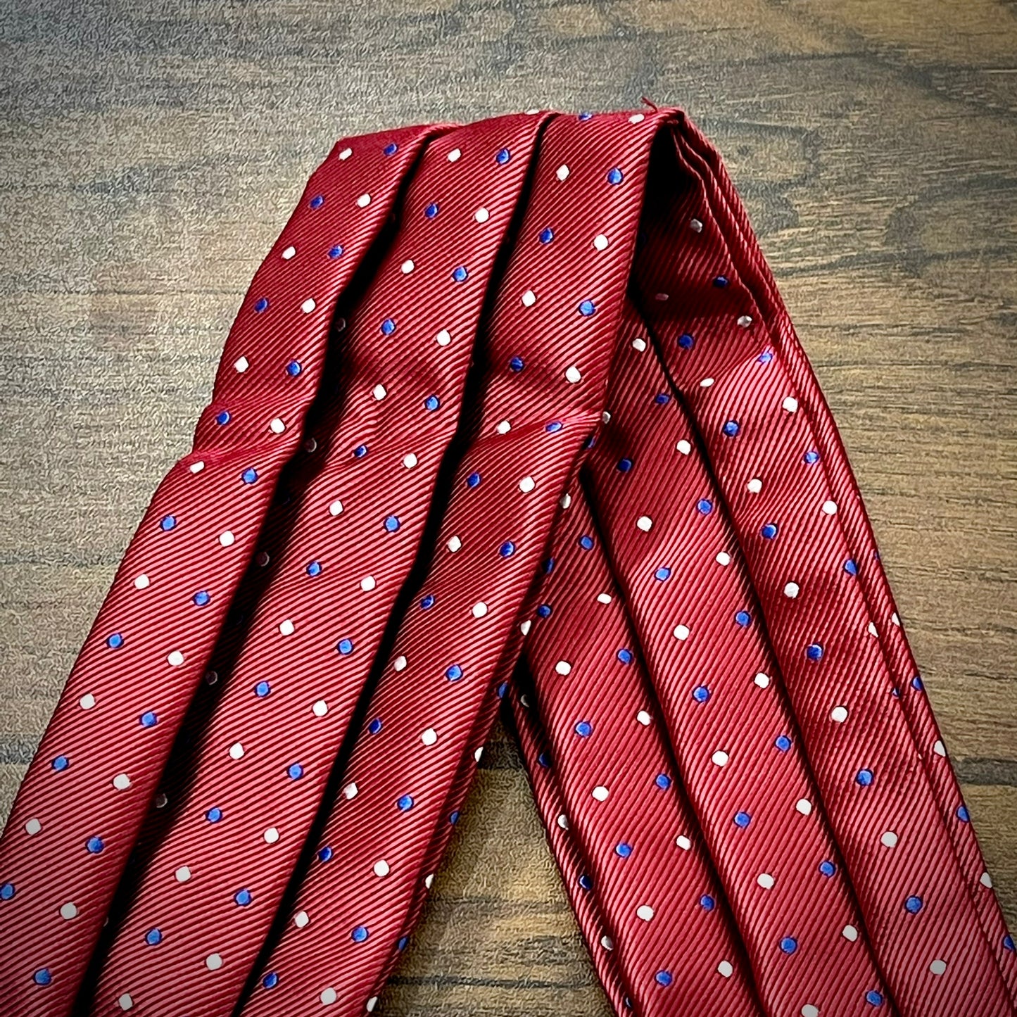 Red Polka Dots ascot cravat tie silk neck scarf for men in pakistan