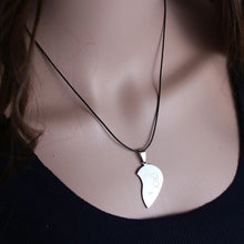 Load image into Gallery viewer, Couple Heart Pendant (Black&amp; Silver)