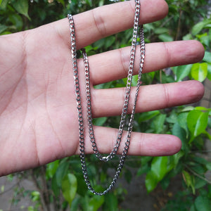 3mm silver neck chain for men online in pakistan