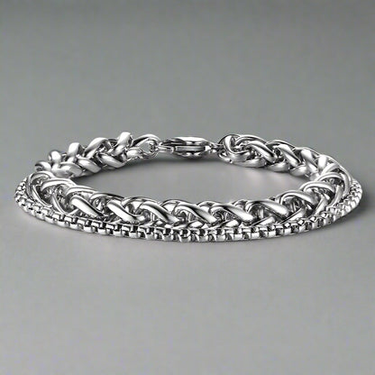 Double Chain Bracelet For Men Online In Pakistan