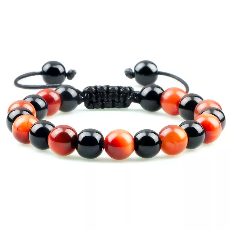 Orange Yellow Stone Beads Bracelet price in Pakistan