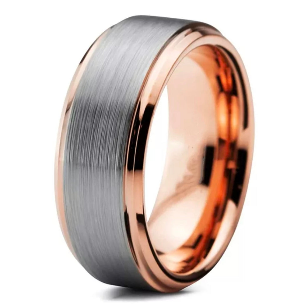 Buy Rose Gold Titanium Ring | Rings For Men Women Online In Pakistan – The  Dapper Shop