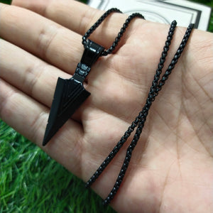 Black Arrow Pendant Necklace for men in pakistan