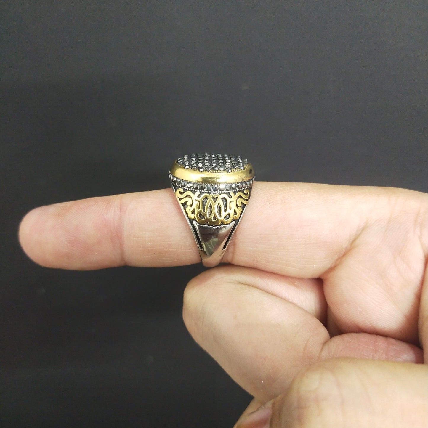 Turkish Cubical Zircon Ring For Men