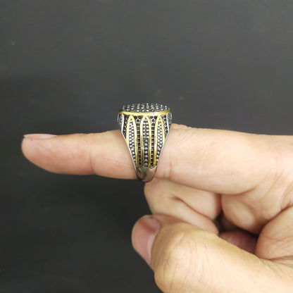 Silver turkish ring for men online in Pakistan