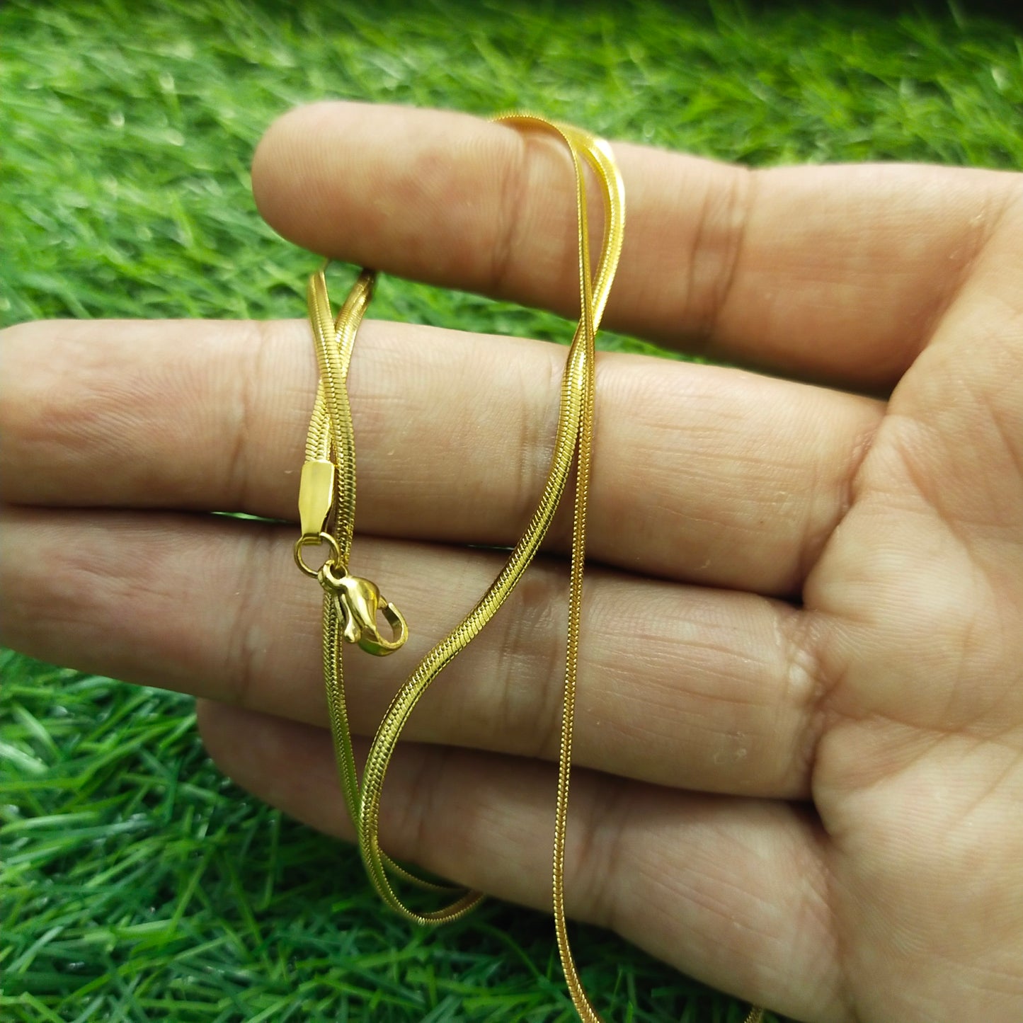 2mm Golden Snake Neck Chain For Men/Women