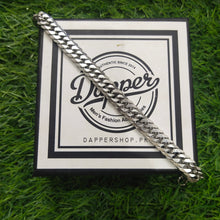 Load image into Gallery viewer, 8mm Silver Stainless Steel Chain Bracelet For Men