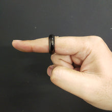 Load image into Gallery viewer, black steel ring for men women in Pakistan
