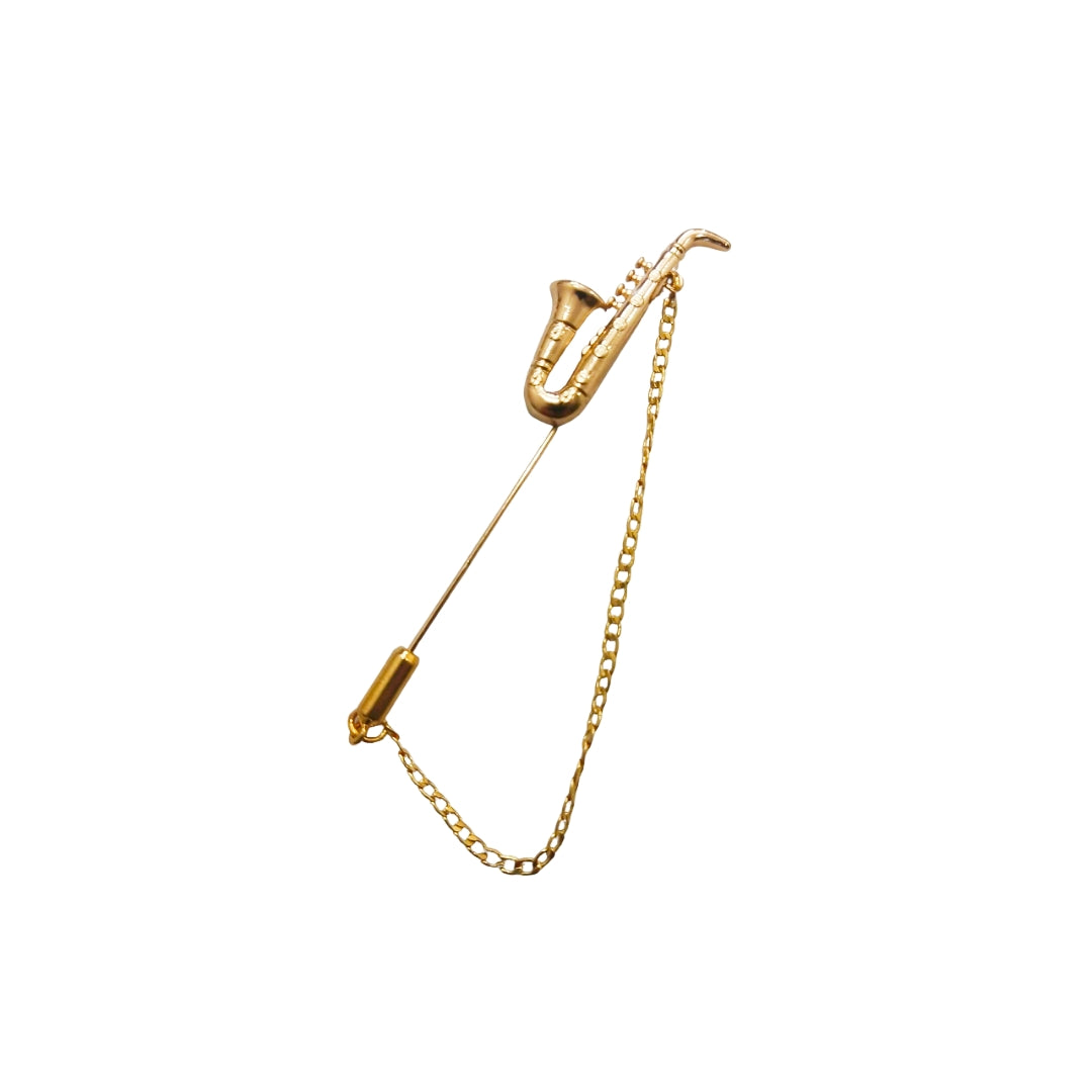 Golden Trumpet Lapel Pin For Men Online In Pakistan