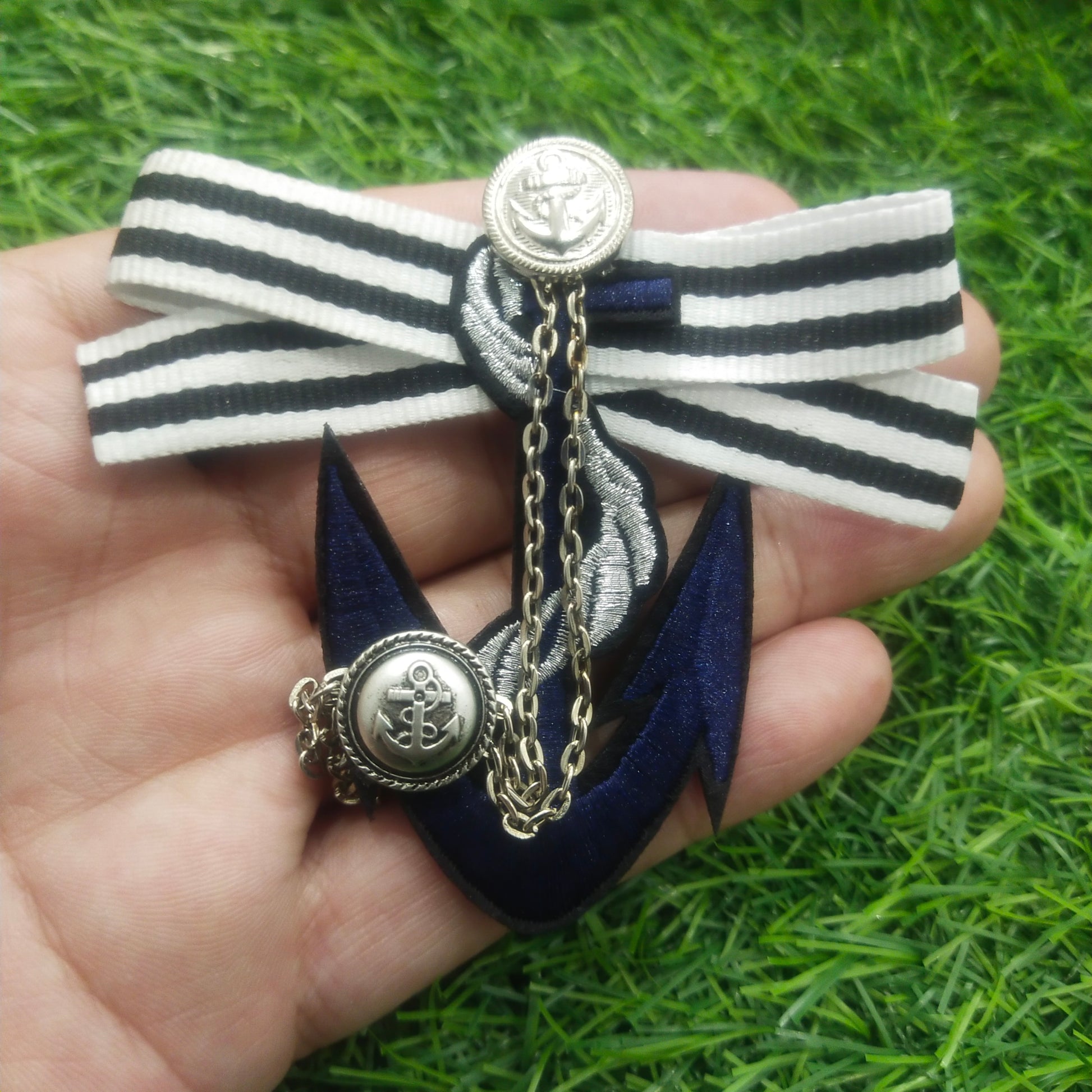 anchor brooch lapel pin for men