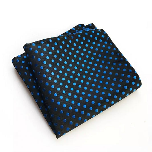 Black and Blue Polka Dots Pocket Square For Men online in Pakistan