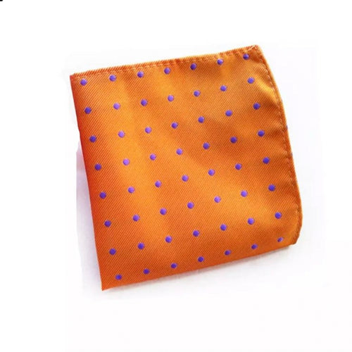 Orange Polka Dots Pocket Square For Men online in Pakistan