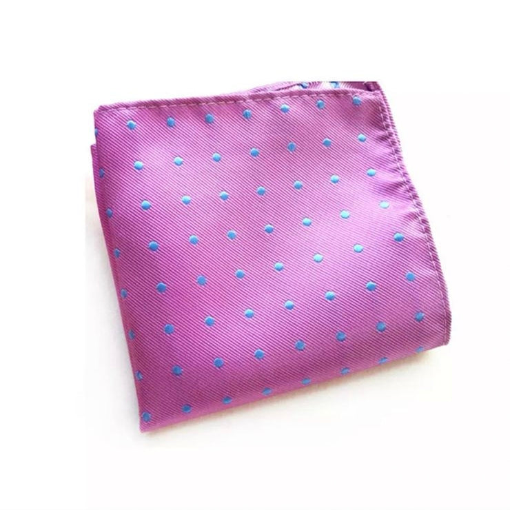 Onion Pink Polka Dots Pocket Square For Men online in Pakistan