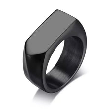 Load image into Gallery viewer, Black Arrow Signet Ring For Men