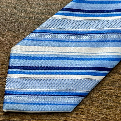 Royal Blue Stripe Slim Neck Tie