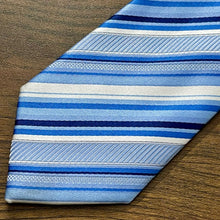 Load image into Gallery viewer, Royal Blue Stripe Slim Neck Tie