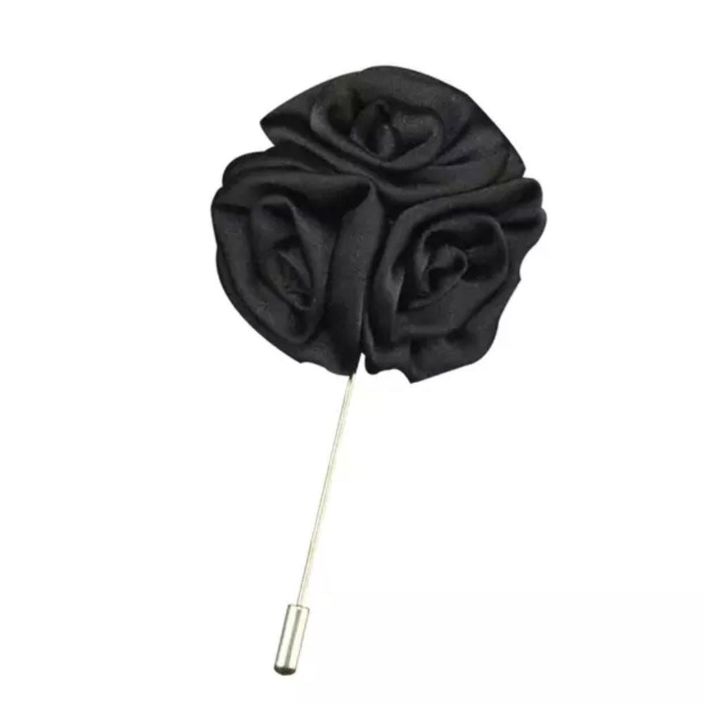 Black Flower Lapel Pin Booch Online In Pakistan