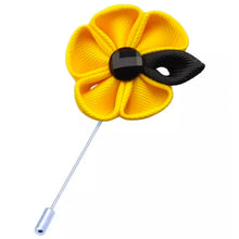 Load image into Gallery viewer, yellow flower lapel pin brooch online in pakistan
