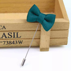 Green bow lapel pin for men online in pakistan