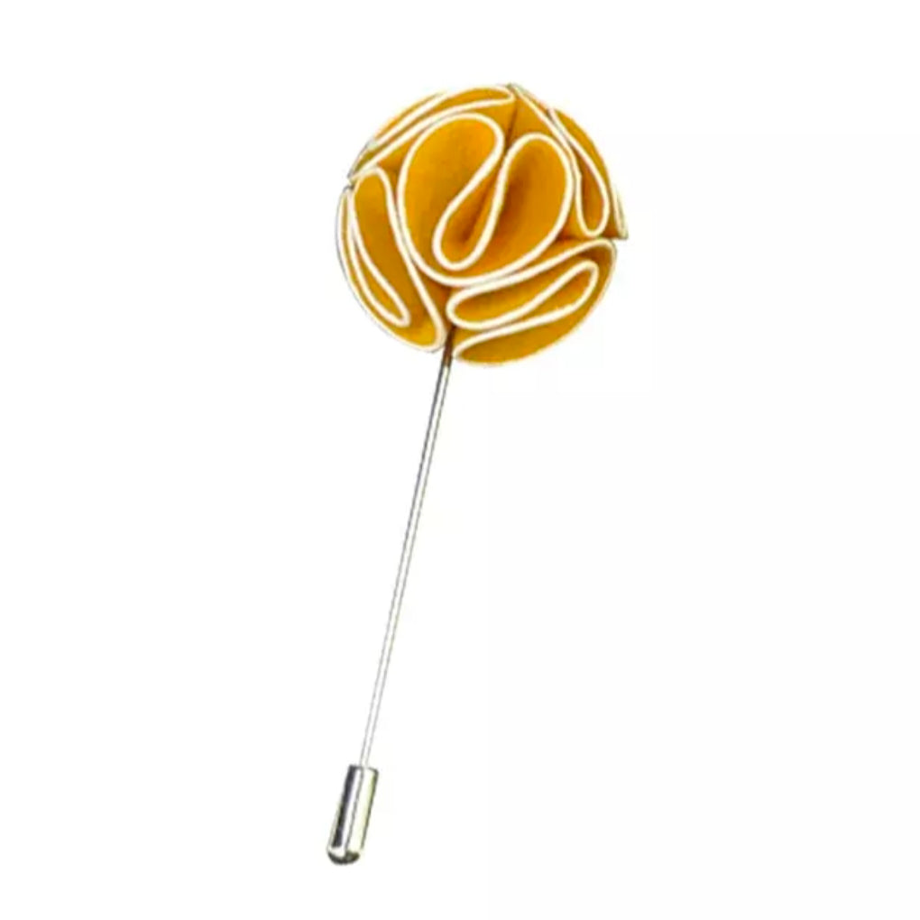Yellow Flower Lapel Pin