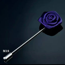 Load image into Gallery viewer, Indigo Purple Flower Lapel Pin