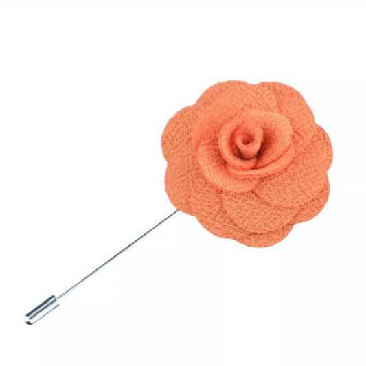 Peach Flower Lapel Pin