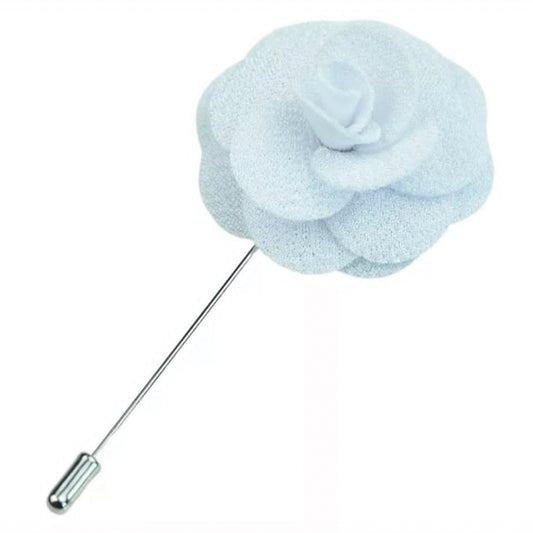 White Flower Lapel Pin