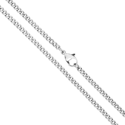3mm pure silver neck chain for men online in pakistan