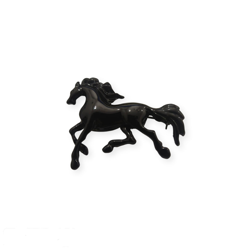 Black Horse Lapel Pin Brooch For Men