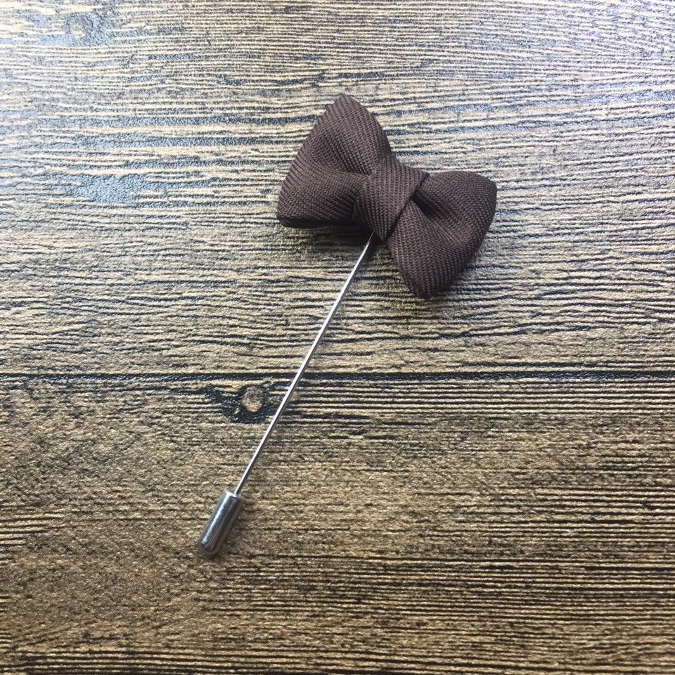 Brown Bow Lapel Pin – The Dapper Shop