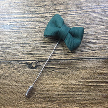 Load image into Gallery viewer, Green bow lapel pin for men online in pakistan