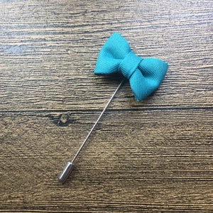 Turquoise bow lapel pin for men online in pakistan