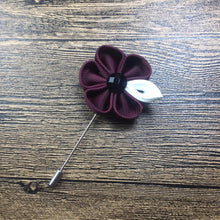 Load image into Gallery viewer, red flower lapel pin brooch online in pakistan