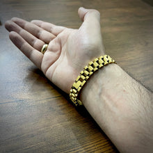 Load image into Gallery viewer, golden crown rolex jubilee bracelet for men online in Pakistan