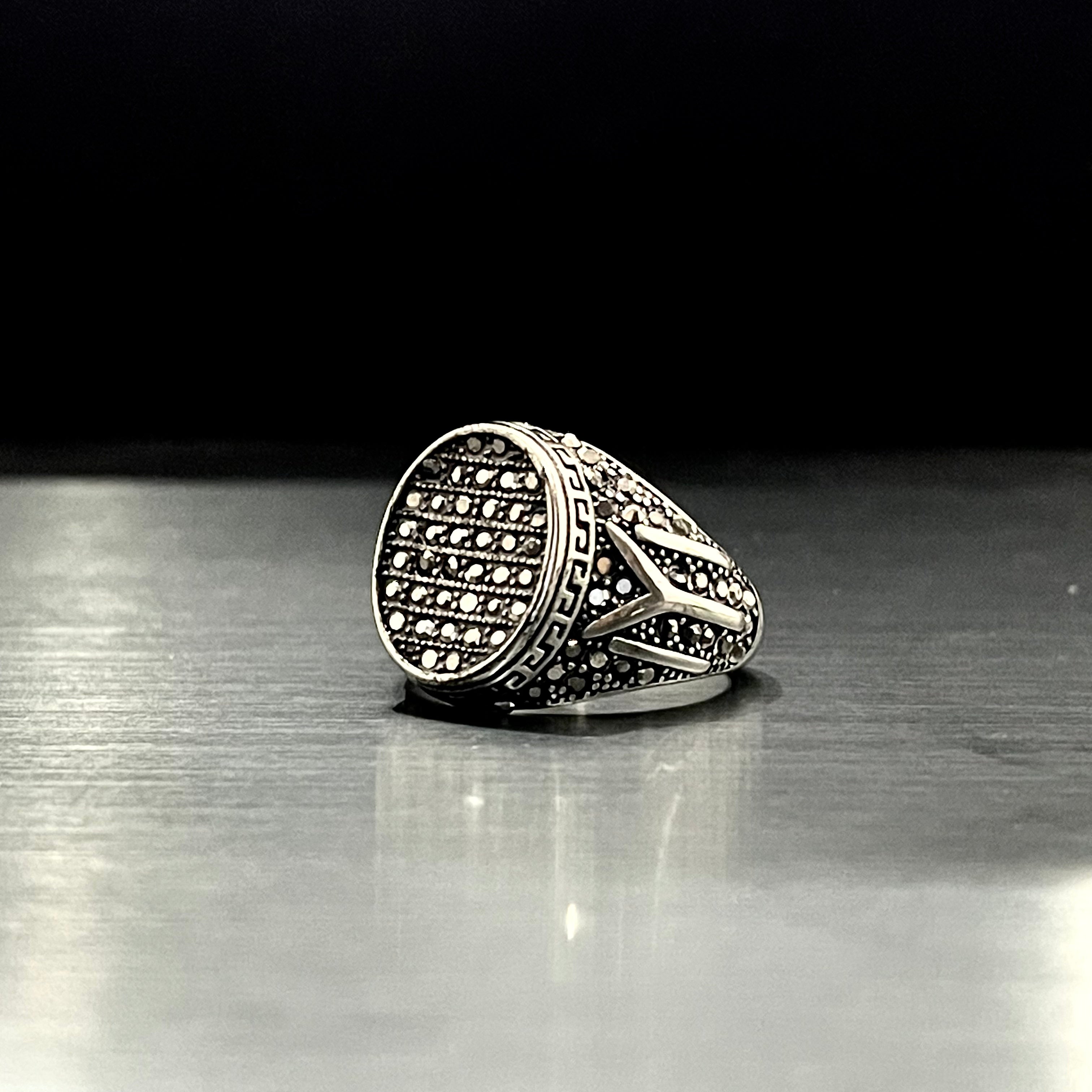 Silver kayi Ertugrul Turkish Titanium Ring Online In Pakistan | Dapper ...