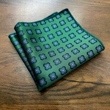 Load image into Gallery viewer, green floral hankie for men suit
