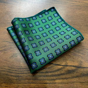 green floral hankie for men suit
