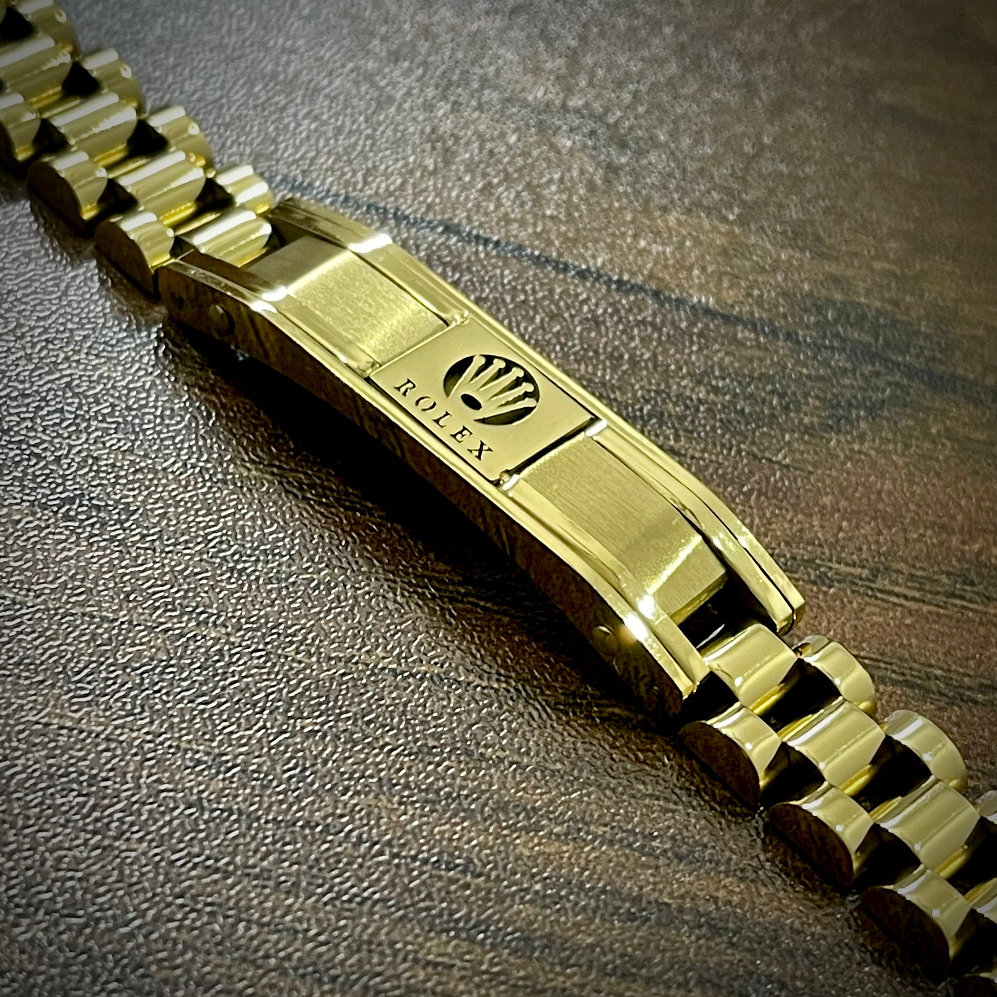 Buy Golden Stainless Steel Crwon Rolex Jubilee Bracelet For Men