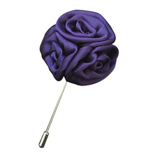 Load image into Gallery viewer, purple flower lapel pin brooch online in pakistan