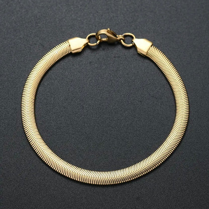 Golden Snake Chain Bracelet For Men Online In Pakistan