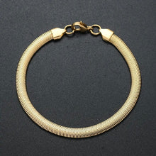 Load image into Gallery viewer, Golden Snake Chain Bracelet For Men Online In Pakistan
