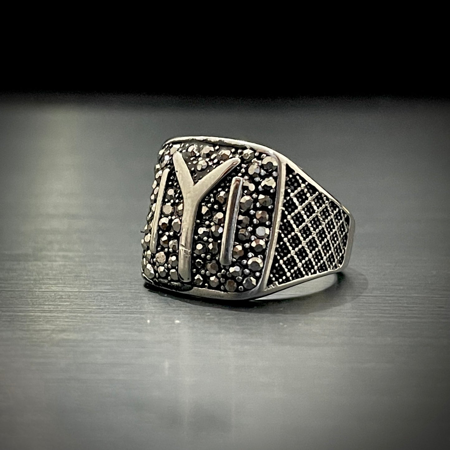 Silver kayi Ertugrul Turkish Titanium Ring Online In Pakistan | Dapper ...