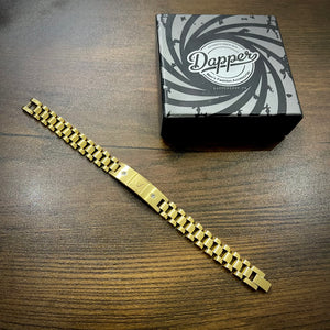 golden stainless steel jubilee bracelet for men online in pakistan