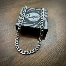 Load image into Gallery viewer, 9mm silver figaro heavy neck chain for men in pakistan