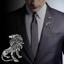Load image into Gallery viewer, Lion King Brooch Silver