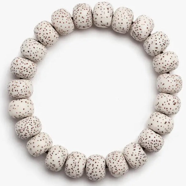 Natural white star sea beads bracelet for men women in pakistan