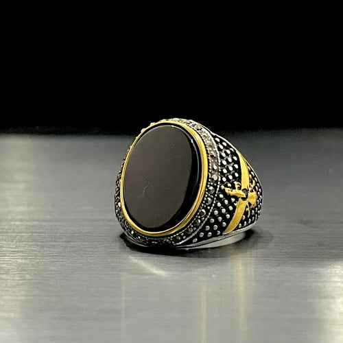 Black Stone Turkish Ring For Men Online IN Pakistan