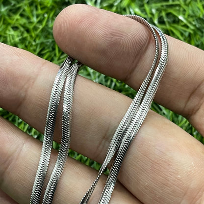 3mm Silver Snake Neck Chain