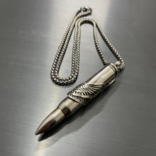 Load image into Gallery viewer, Heavy Biker Wings &amp; Bullet Pendant Necklace For Men