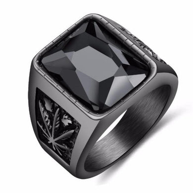 Black Stone Signet Ring